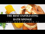 Load and play video in Gallery viewer, SAPOR - Ghanaian Exfoliating Body Bath Sponge | Holy Raw
